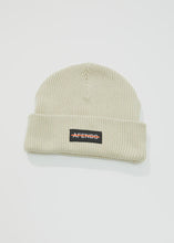 Load image into Gallery viewer, Afends Liquid Ribbed Beanie - Cement
