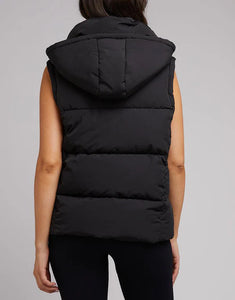 All About Eve Active Remi Luxe Puffer Vest - Black