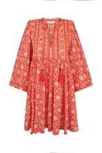 Load image into Gallery viewer, Arnhem Carmen Tunic Dress - Cherry
