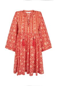 Arnhem Carmen Tunic Dress - Cherry