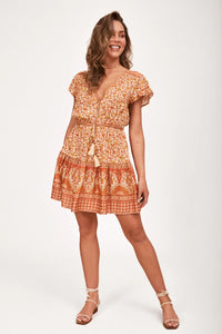 Arnhem Oria Mini Dress - Rust