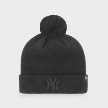 Load image into Gallery viewer, &#39;47 Brand New York Yankees Black/Black Breakaway Cuff Knit Beanie
