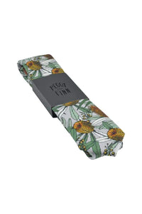 Peggy And Finn Banksia Grey Cotton Tie