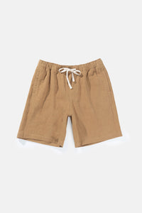 Rhythm Quatro Elastic Waist Short - Tobacco