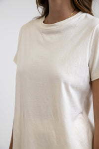 Rhythm Ladies Classic Boyfriend Tee - White