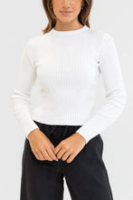 Load image into Gallery viewer, Rhythm Classic Knit Long Sleeve Top - White
