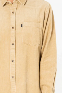 Rip Curl State Cord L/S Shirt - Khaki