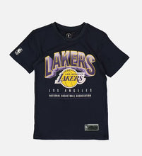 Load image into Gallery viewer, NBA Essentials Youth Los Angeles Lakers Newark Vintage SS Tee - Navy
