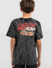 Load image into Gallery viewer, Santa Cruz Bone Slasher Tie Dye Tee (8-16)  - Black Tie Dye
