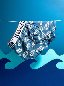Reer Endz Men's Organic Cotton Chasing Waves Trunk Underwear