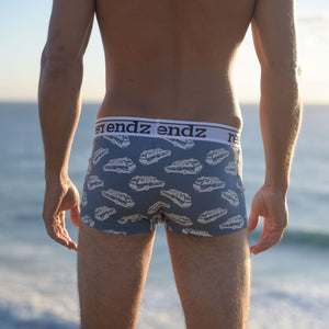 Reer Endz Men's Organic Cotton Chasing Waves Trunk Underwear
