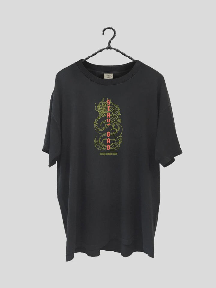 Billy Bones Club Scorched Dragon Tee - Vintage Black