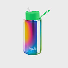 Load image into Gallery viewer, Frank Green Ceramic Reusable Bottle With Straw 34oz - Rainbow
