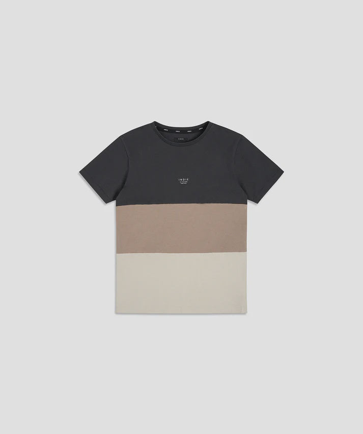 Indie Kids The Marcoola Block Tee - PD Black