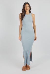 Girl and the Sun Lacey Maxi Dress  - Dusty Blue