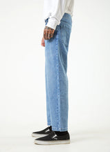 Load image into Gallery viewer, Afends Ninety Twos Hemp Denim Relaxed Jeans - Worn Blue

