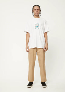 Afends World Problems Recycled Retro Fit Tee - White