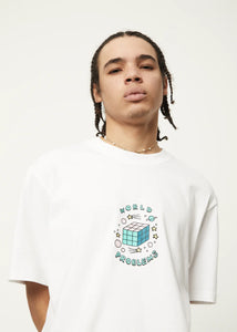 Afends World Problems Recycled Retro Fit Tee - White