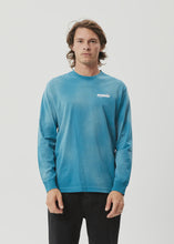 Load image into Gallery viewer, Afends Eternal Recycled Long Sleeve Tee - Worn Azure
