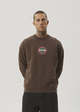Load image into Gallery viewer, Afends Solar Flare Crew Neck - Coffee
