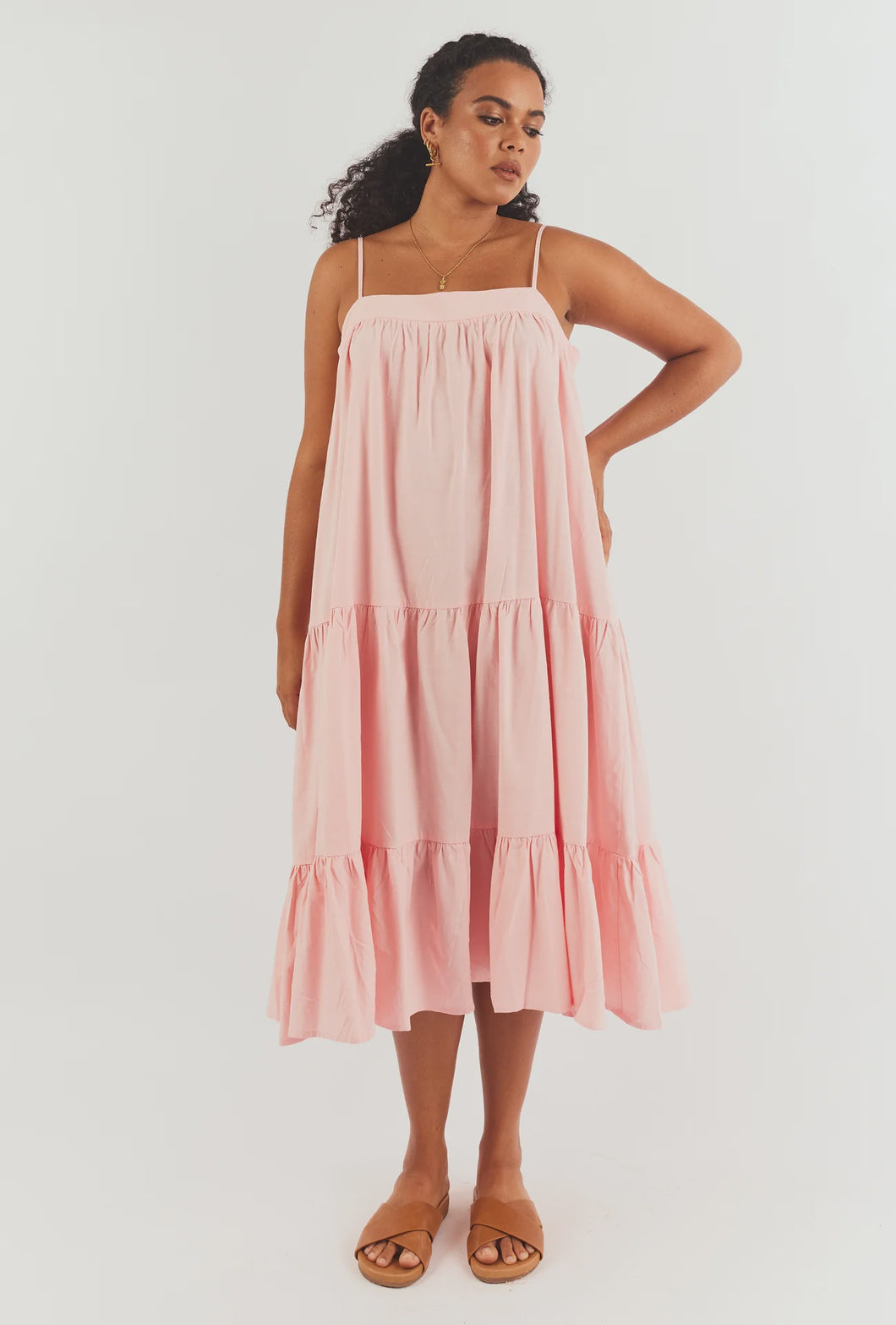 Girl and the Sun St Tropez Dress - Light Pink