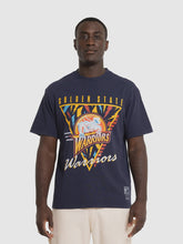 Load image into Gallery viewer, Mitchell &amp; Ness Warriors Tri Logo Tee - Warriors Blue

