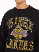 Load image into Gallery viewer, Mitchell &amp; Ness Lakers Ivy Arch Crew - Faded Black
