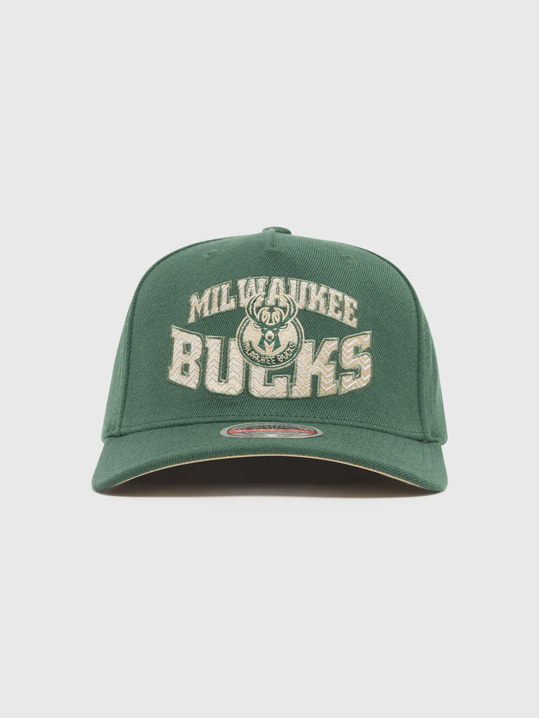 Mitchell & Ness Milwaukee Bucks Lay Up Cap - Green/Cream