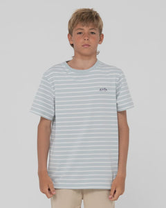 Rusty Youth Changing Lanes Short Sleeve Tee - Ash Blue
