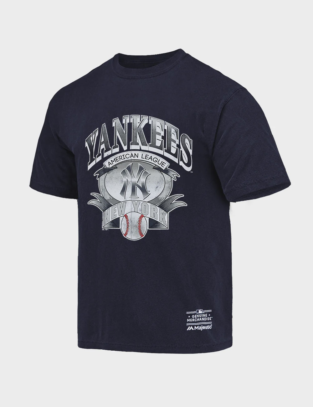 Majestic New York Yankees Vintage Banner Tee - True Navy