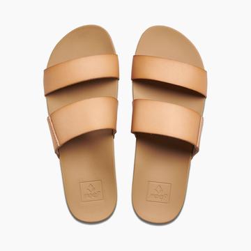 Reef Ladies Cushion Bounce Vista Slides - Natural