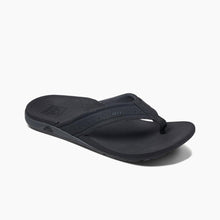 Load image into Gallery viewer, Reef Men&#39;s Ortho-Spring Thongs - Black

