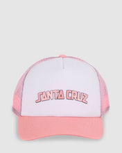 Load image into Gallery viewer, Santa Cruz College Arch Trucker Hat - Pink
