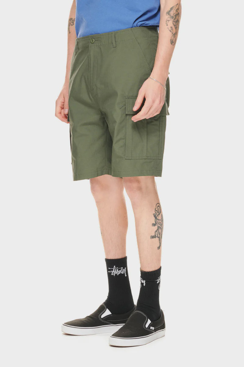 Stussy Surplus Cargo Short Flora Green Ripstop Arnold s
