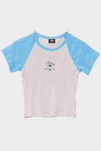 Stussy Skull Raglan Baby Tee