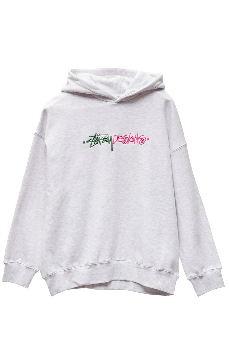 Stussy Positive Vibes Oversize Hoodie Snow Marle
