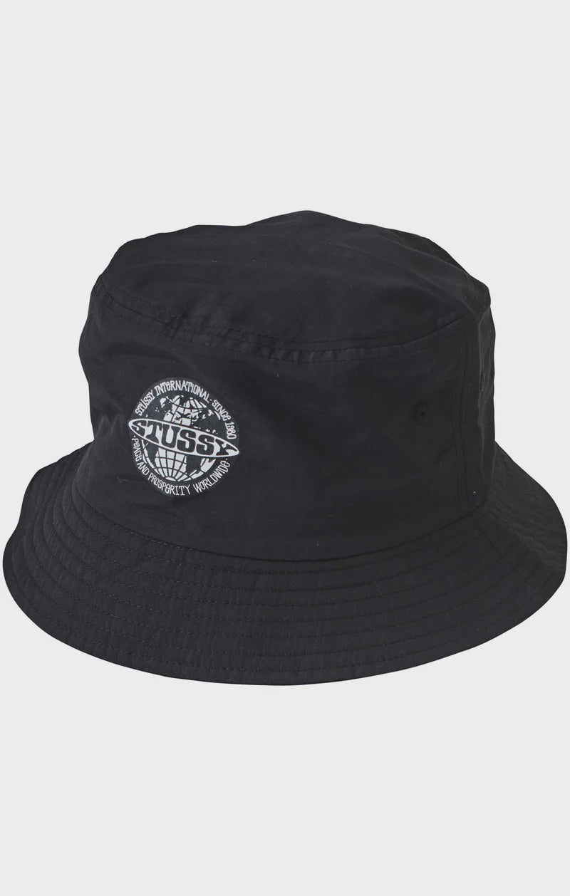 Stussy International Nylon Bucket Hat - Black