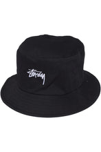 Load image into Gallery viewer, Stussy Stock Bucket Hat - Black
