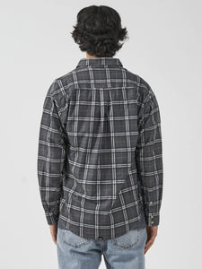 Thrills Genuine Oversized Flannel Shirt - Mood Indigo