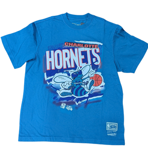 Mitchell & Ness Charlotte Hornets Abstract Tee - Hornets Teal