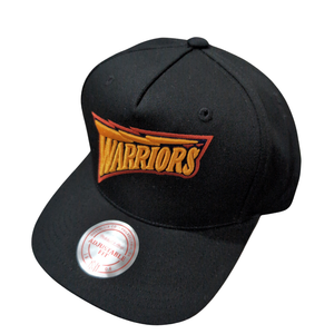 Mitchell & Ness Warriors Wordmark MVP Hat - Black