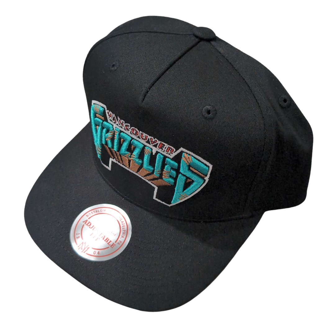 Mitchell & Ness Grizzlies MVP Wordmark Hat - Black