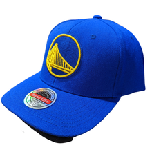 Load image into Gallery viewer, Mitchell &amp; Ness Golden State Warriors Team Ground 2.0 Hat - Royal
