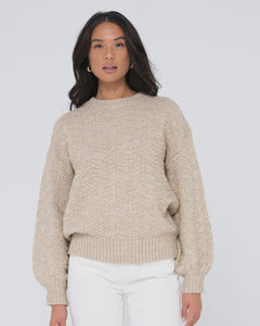 Rusty LouLou Crew Knit - Oatmilk