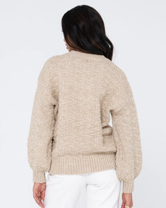 Rusty LouLou Crew Knit - Oatmilk