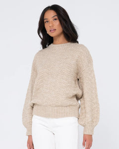 Rusty LouLou Crew Knit - Oatmilk