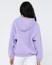 Load image into Gallery viewer, Rusty Ladies Script Oversize Hooded Fleece - Lavender
