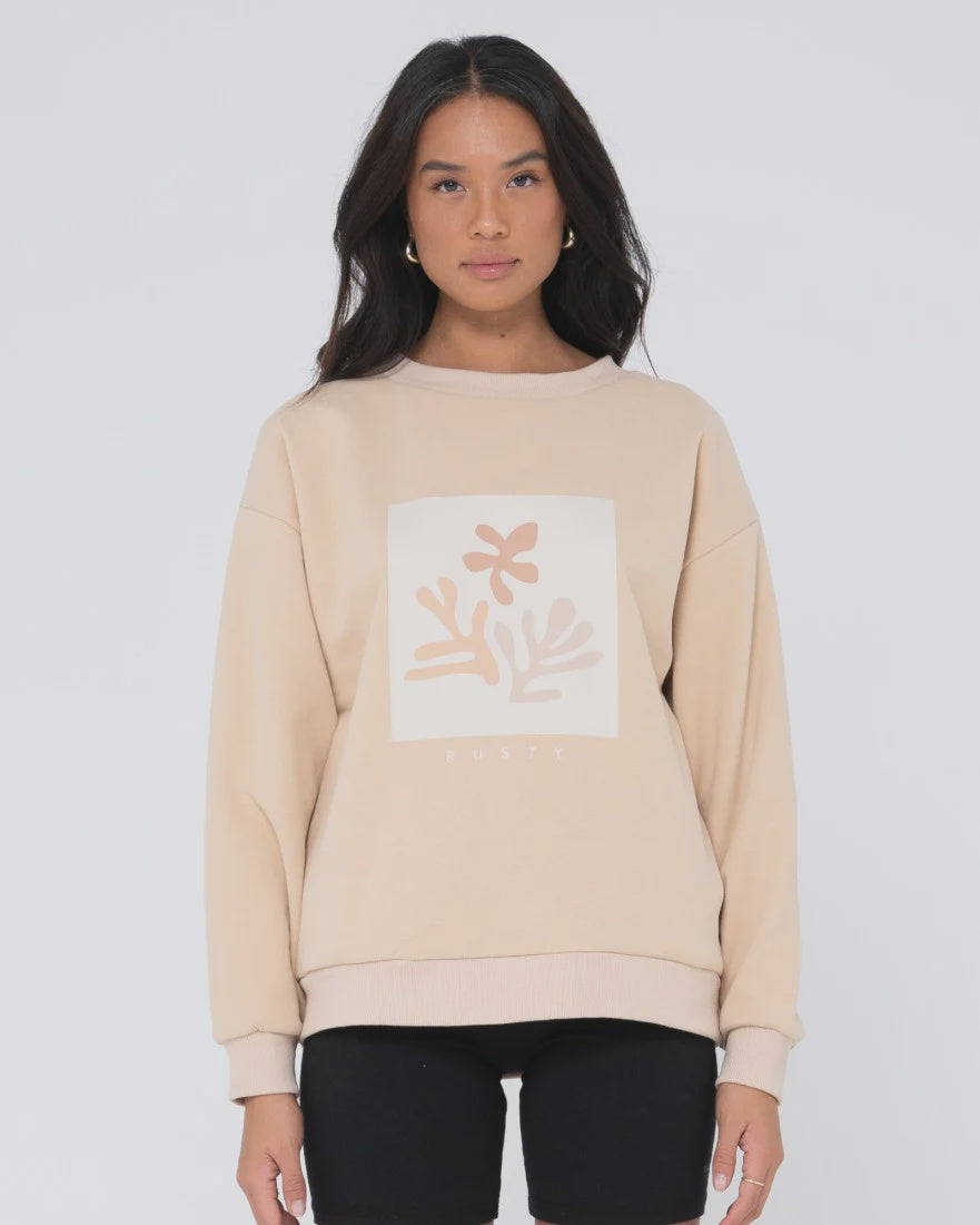 Rusty Atoll  Oversize Crew Fleece