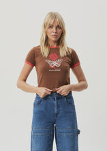 Load image into Gallery viewer, Afends Technology Ringer Baby T-Shirt - Toffee
