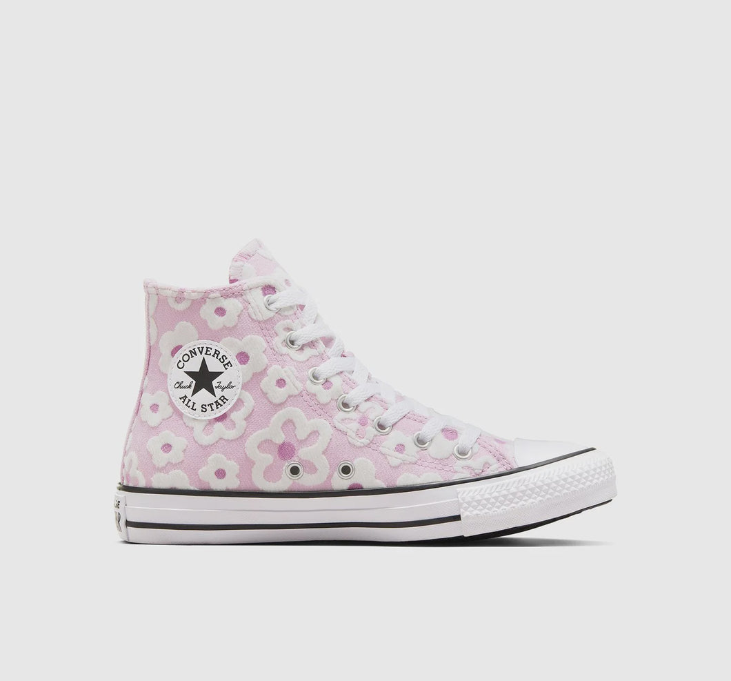 Converse Chuck Taylor All Star Kids Floral Embroidery High Top Shoe